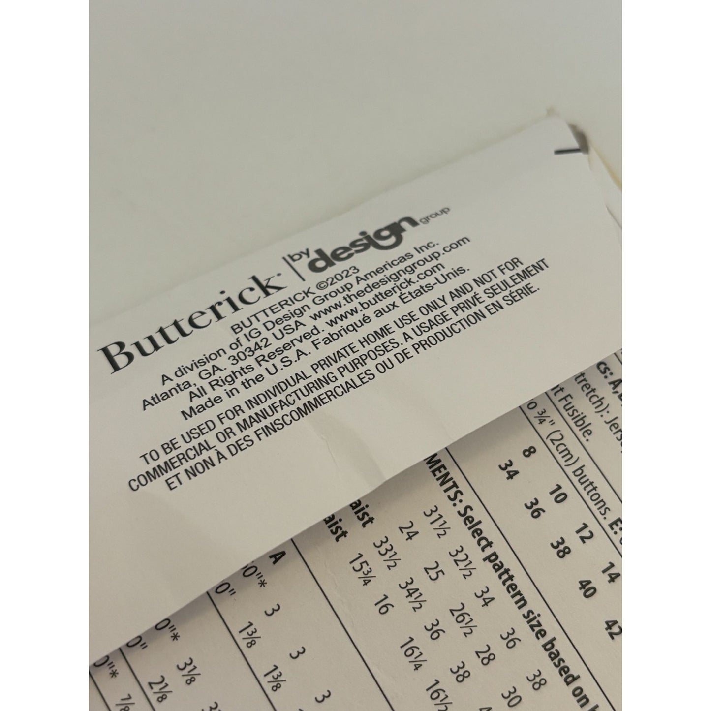 Butterick Sewing Pattern B6948 Work Jacket Vest Top Dress Pants Sizes 8-16 Uncut