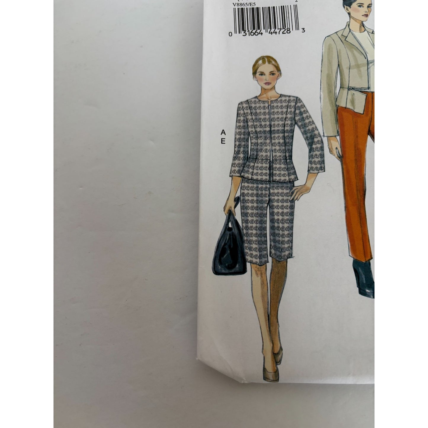 Vogue Sewing Pattern V8865 Jacket Skirt Pants Work Professional Easy 14-22 UC