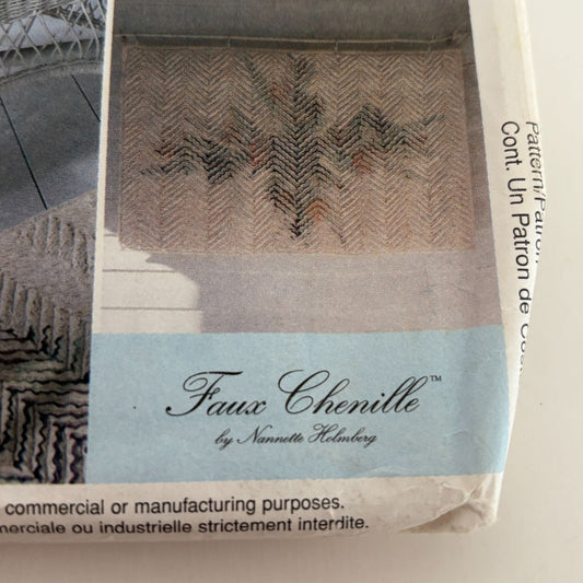 McCalls Home Decorating Sewing Pattern 2162 Faux Chenille Chair Cushion Home UC