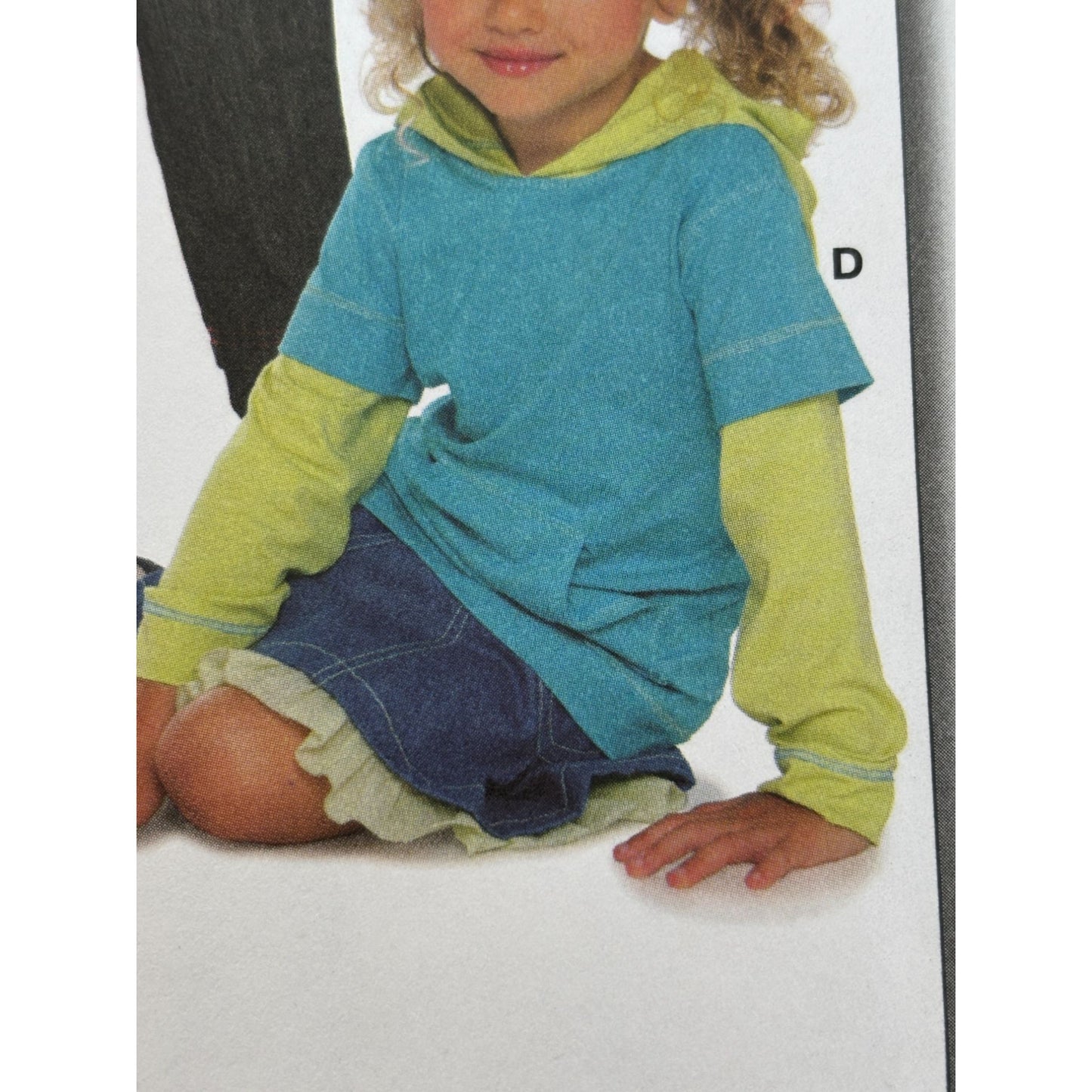 Burda Sewing Pattern 9614 Kid T-Shirt Hooded Shirt Sweatshirt Boys Girls 3-13 UC