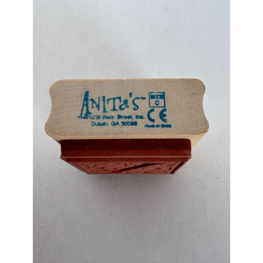 Anitas Rubber Stamp Decorative Letter X Initial Square Ornate Card Making Craft
