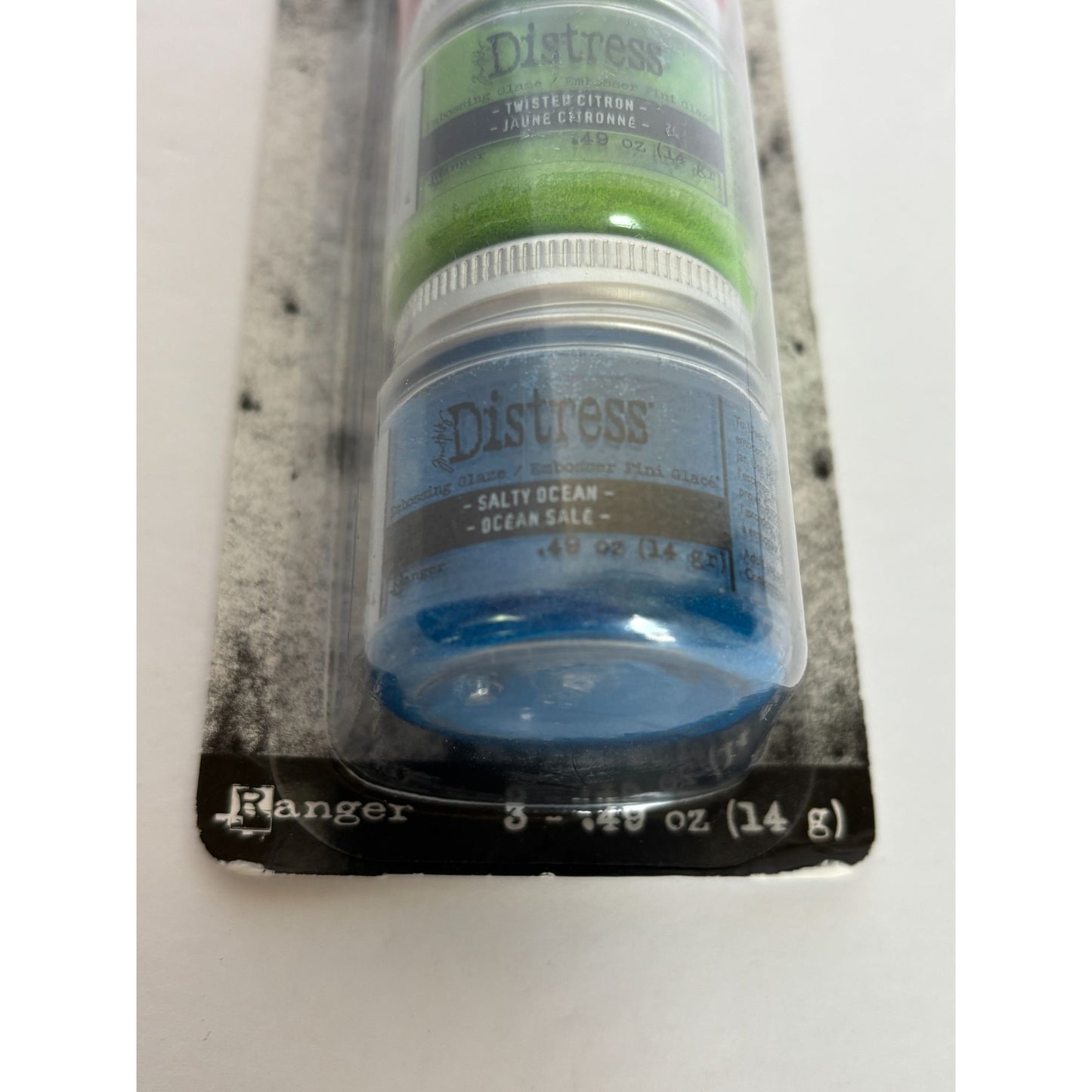 Tim Holtz Distress Embossing Glaze Set Red Green Blue Paper Crafting Supplies