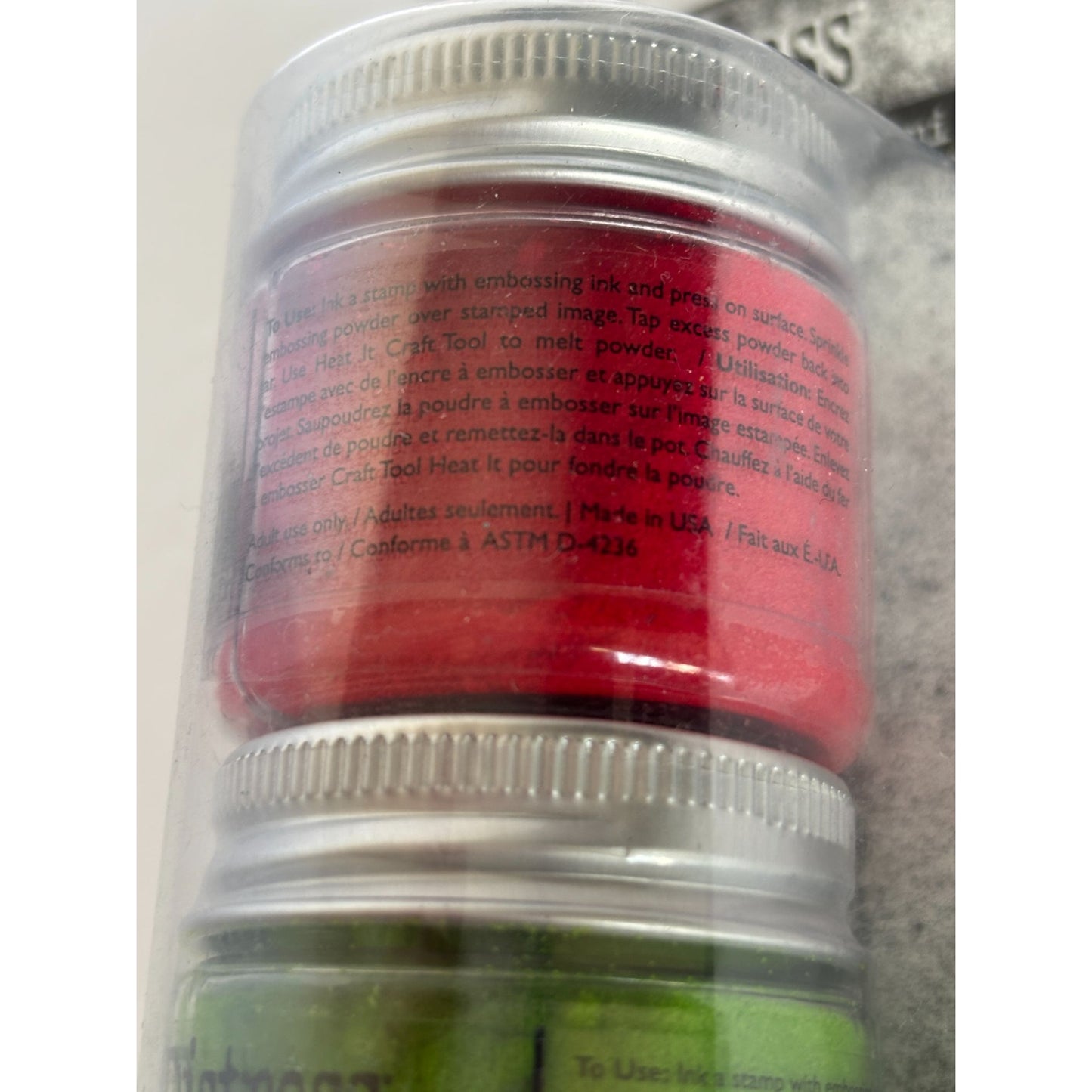 Tim Holtz Distress Embossing Glaze Set Red Green Blue Paper Crafting Supplies