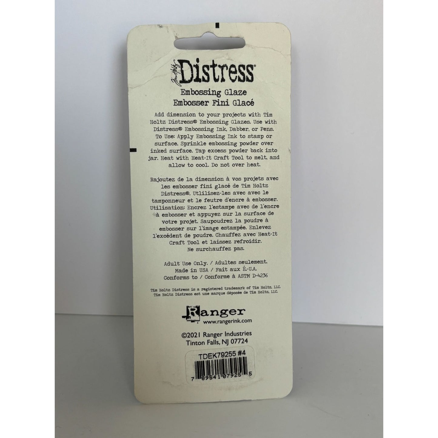 Tim Holtz Distress Embossing Glaze Set Red Green Blue Paper Crafting Supplies