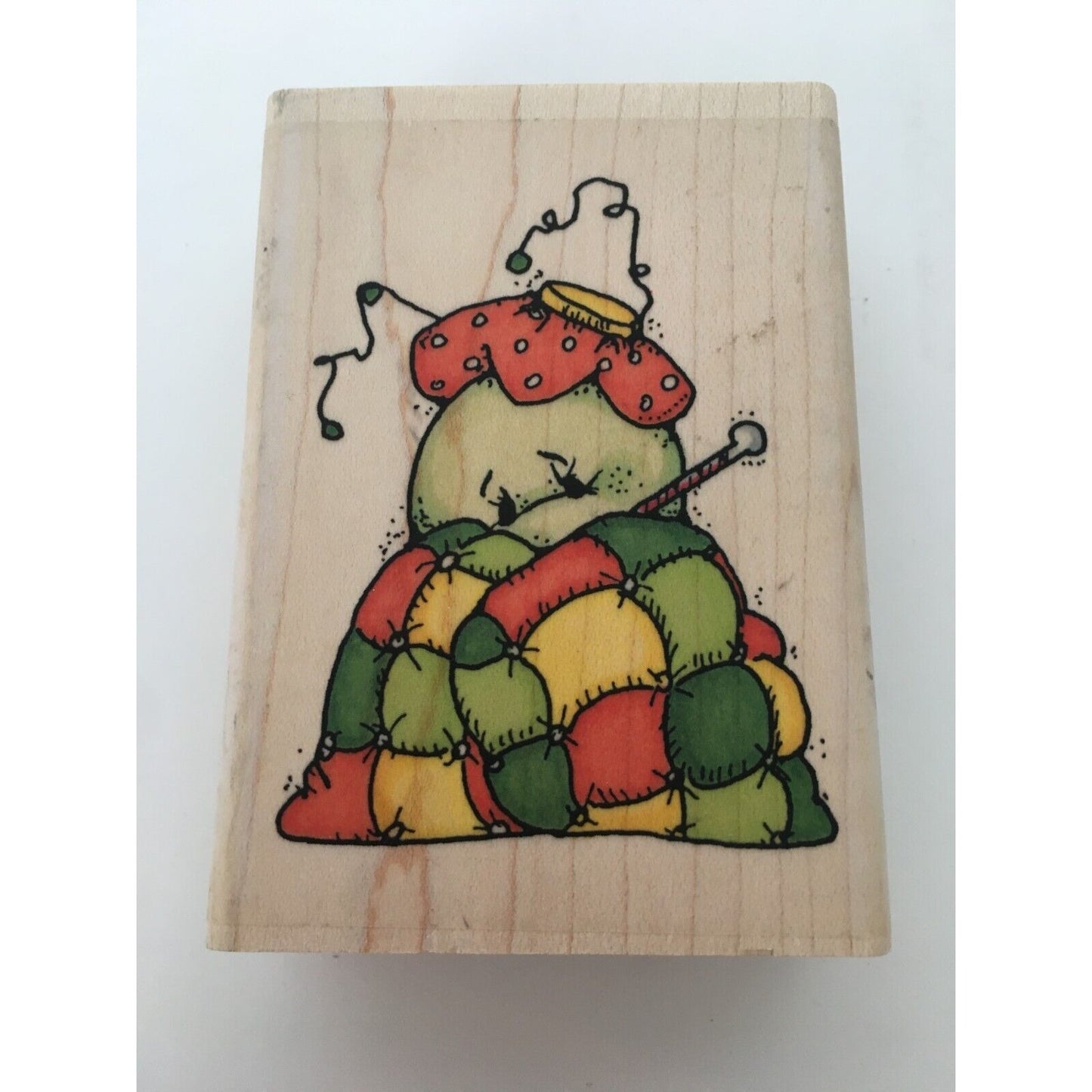 Whipper Snapper Rubber Stamp Sick Bug Quilted Blanket Get Well Soon Card Making
