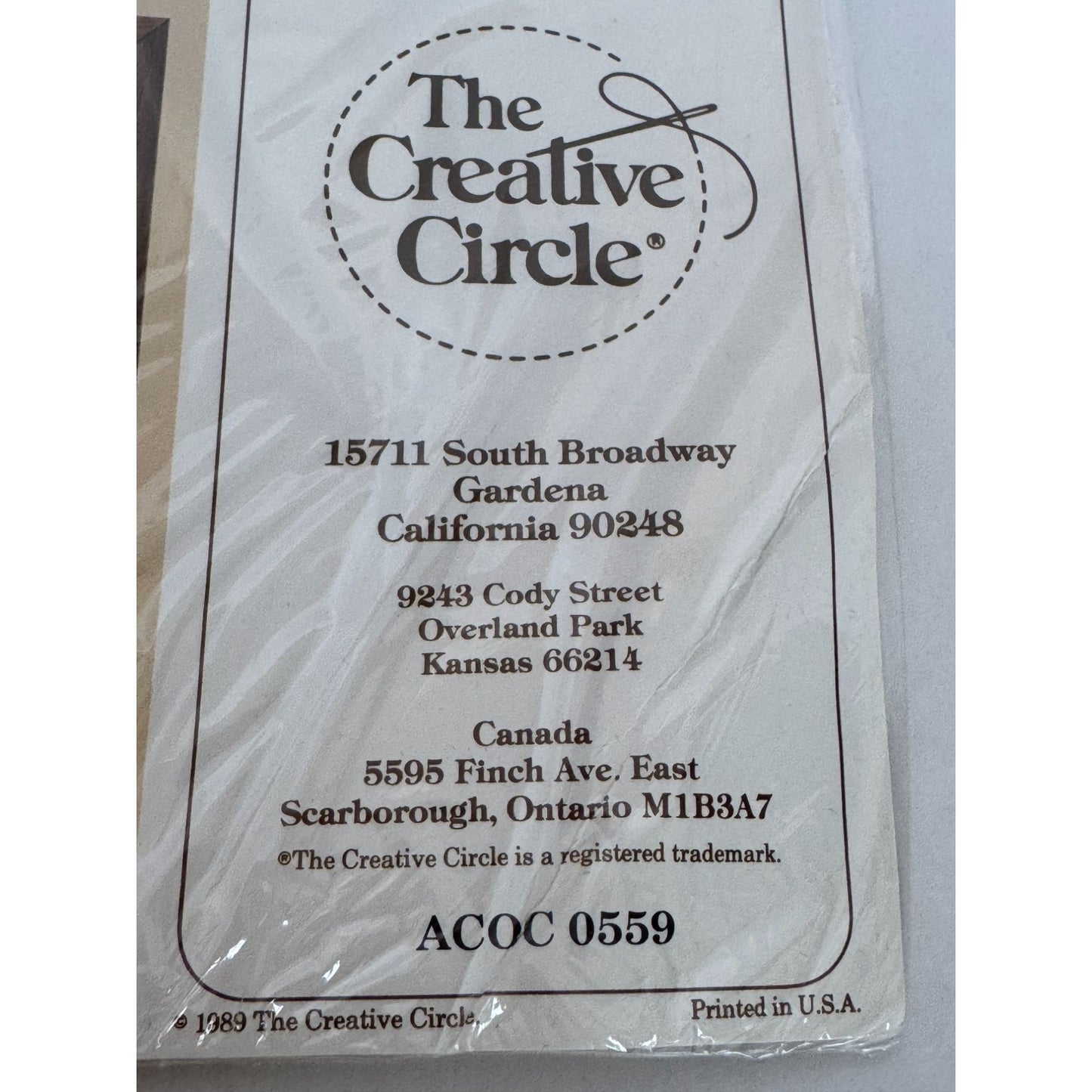 Creative Circle Crewel Embroidery Kit Needlecraft There is a Season Farm Scene