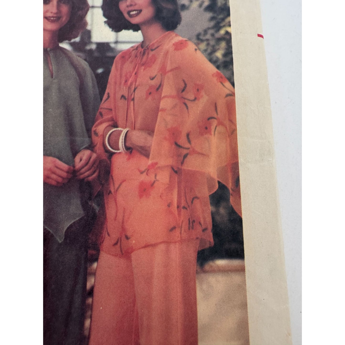 Butterick Sewing Pattern 5341Blouse Capelet and Butterfly Sleeves 1978 Large UC