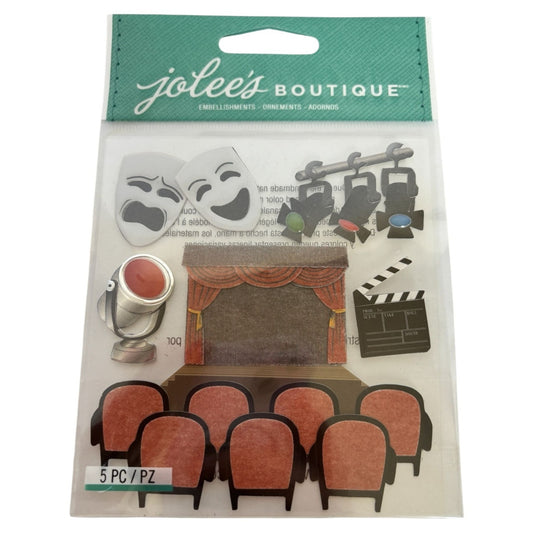 Jolees Boutique Drama Community Theater Musical Arts 3D Embellishment Stickers