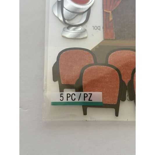 Jolees Boutique Drama Community Theater Musical Arts 3D Embellishment Stickers