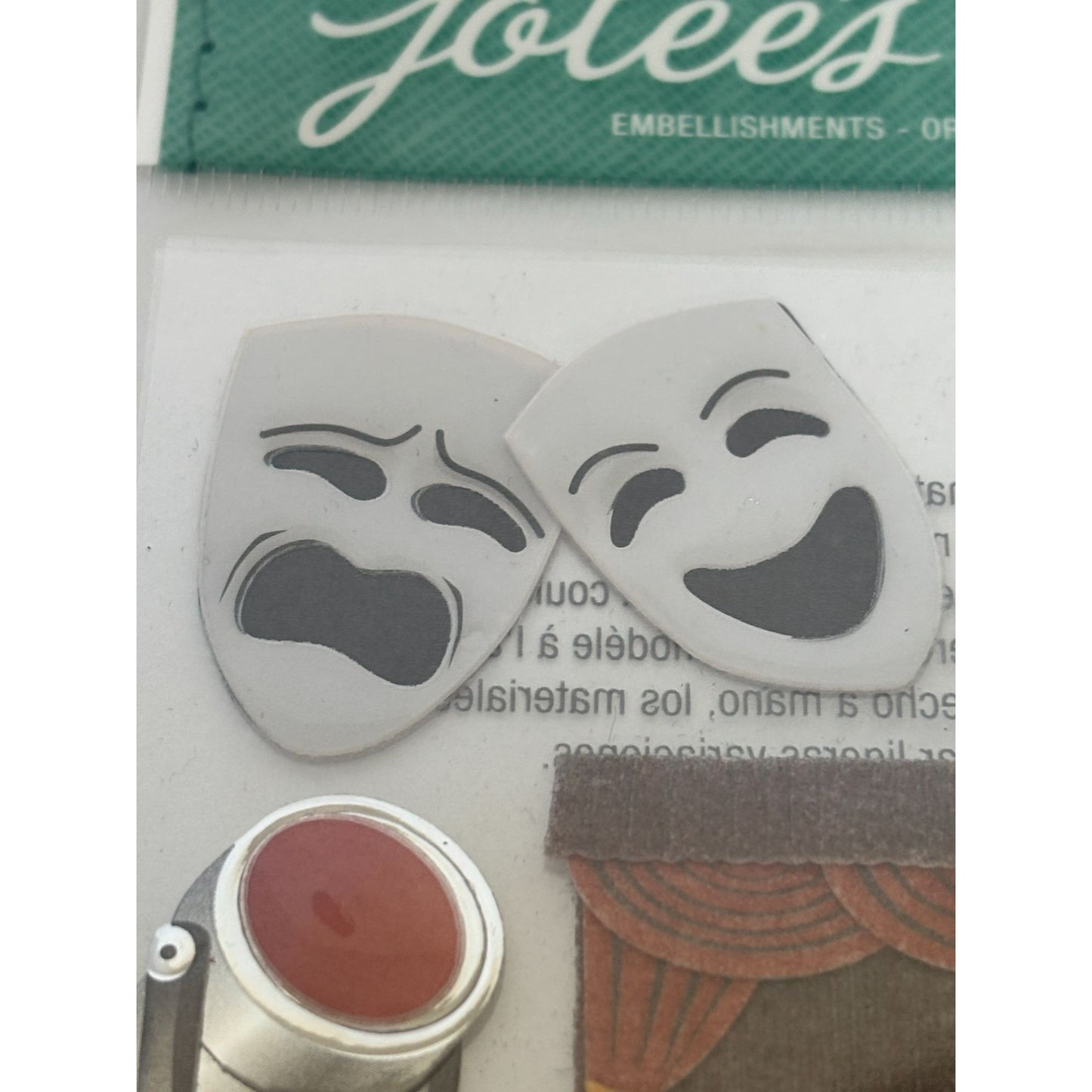 Jolees Boutique Drama Community Theater Musical Arts 3D Embellishment Stickers