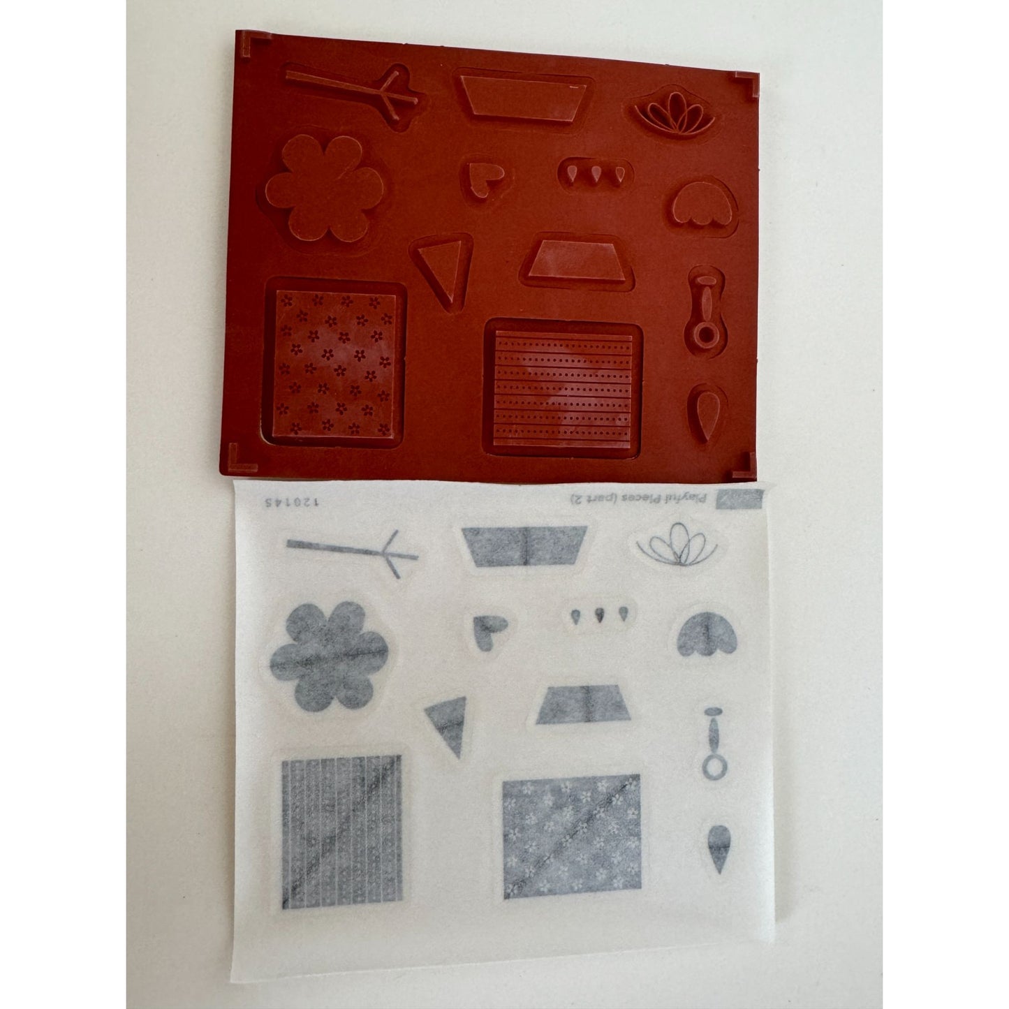 Stampin Up Playful Pieces Rubber Stamp Set Butterfly Summer Gift Present Star