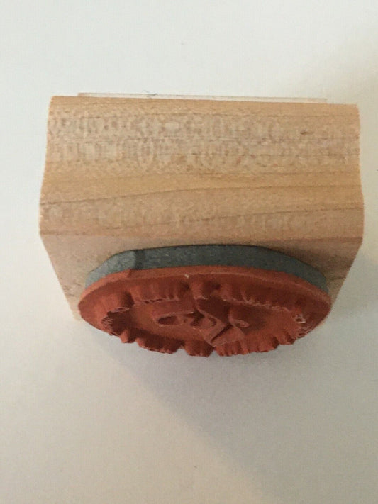 Stampin Up A Note of Thanks Rubber Stamp Music Heart Circle Card Making