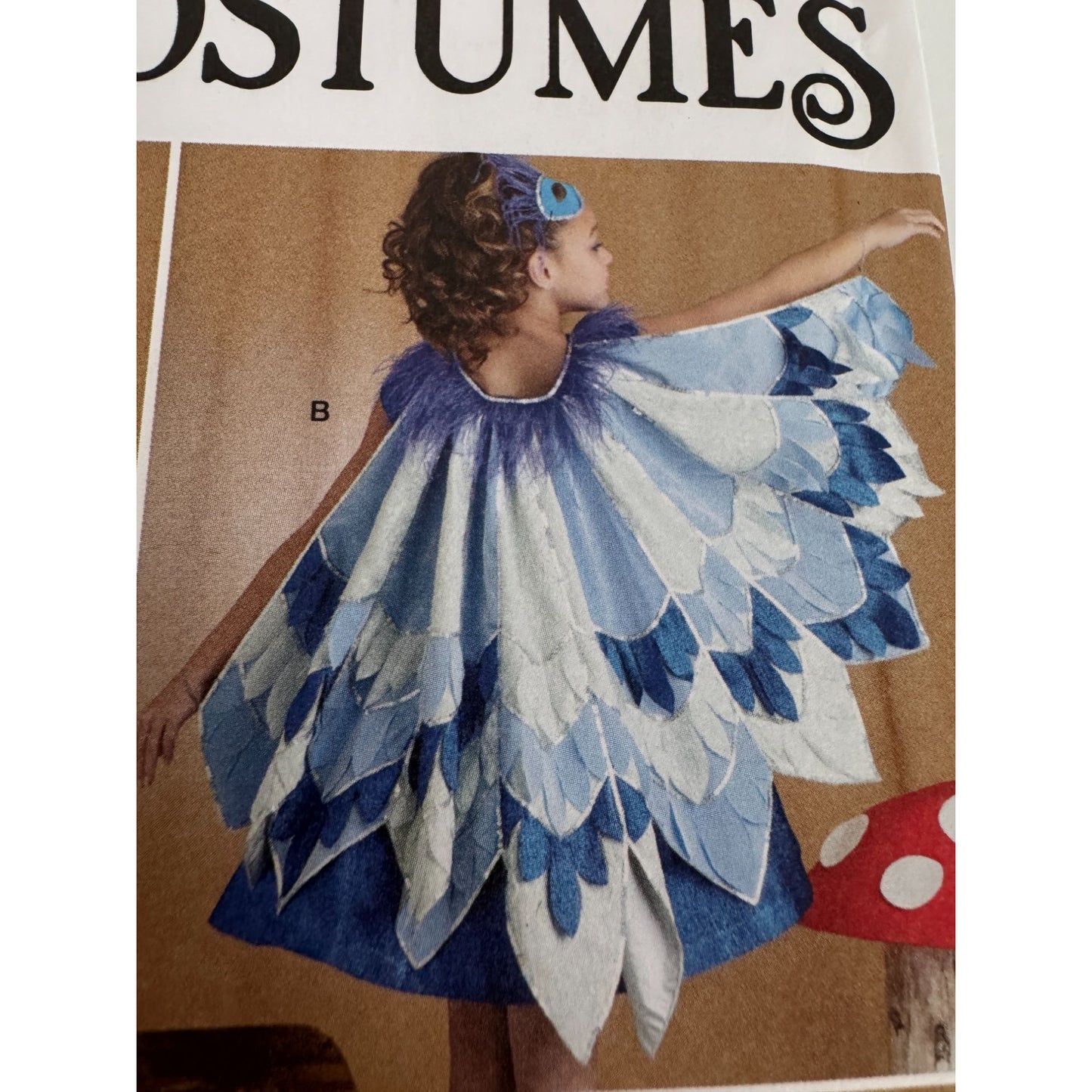 Simplicity Sewing Pattern S9836 Girls Butterfly Bird Halloween Costumes 3-6 UC