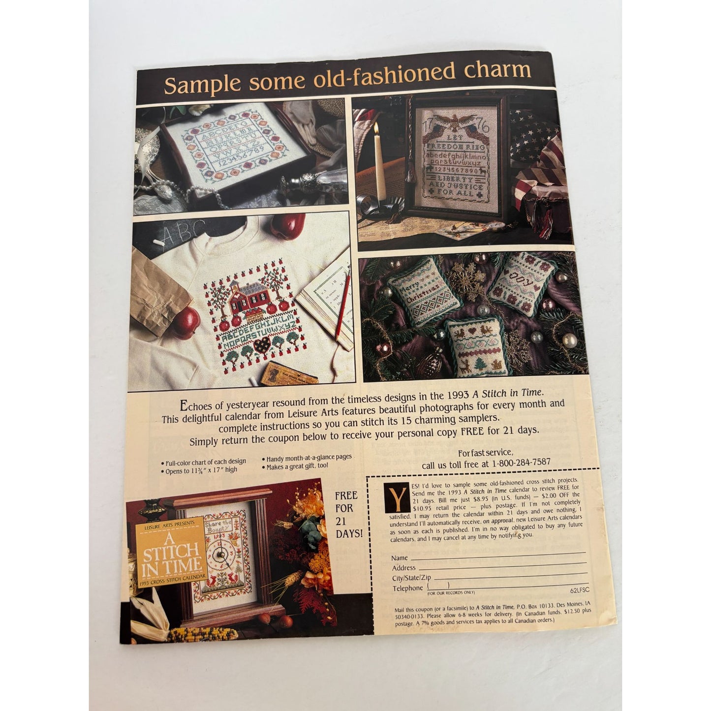 For The Love Of Cross Stitch Magazine November 1992 Patterns Halloween Witch