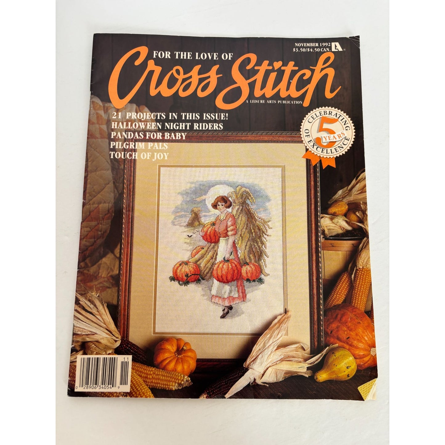 For The Love Of Cross Stitch Magazine November 1992 Patterns Halloween Witch