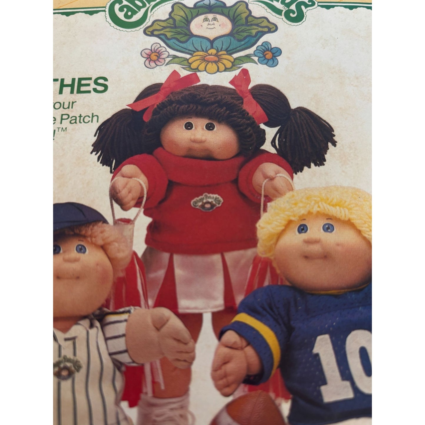 Butterick Sewing Pattern 6827 Cabbage Patch Kids Doll Clothes Sports Cheerleader