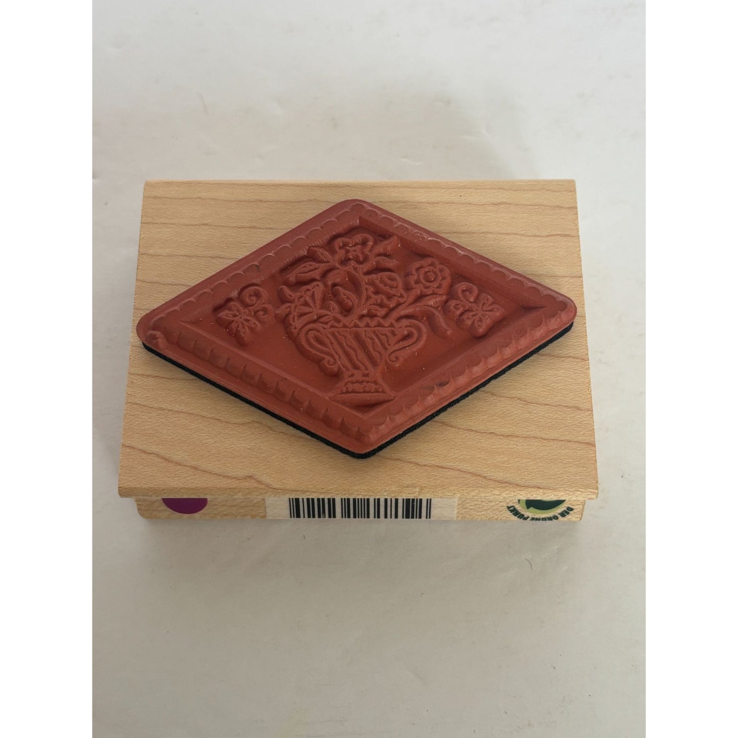 All Night Media Rubber Stamp Diamond Flower Bouquet Friendship Card Making Craft