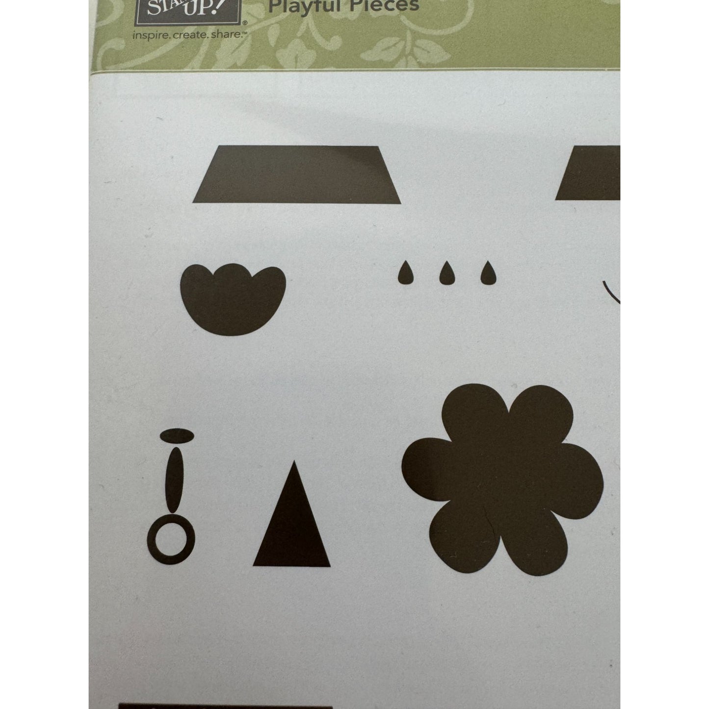 Stampin Up Playful Pieces Rubber Stamp Set Butterfly Summer Gift Present Star