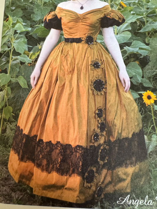 McCalls Costume Sewing Pattern M8017 Historical Dress Gown 14-22 Angela Clayton