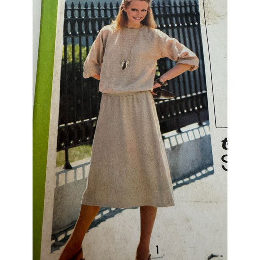 Simplicity Sewing Pattern 8678 Pullover Dress Or Two-Piece Top Skirt 14 16 18 UC