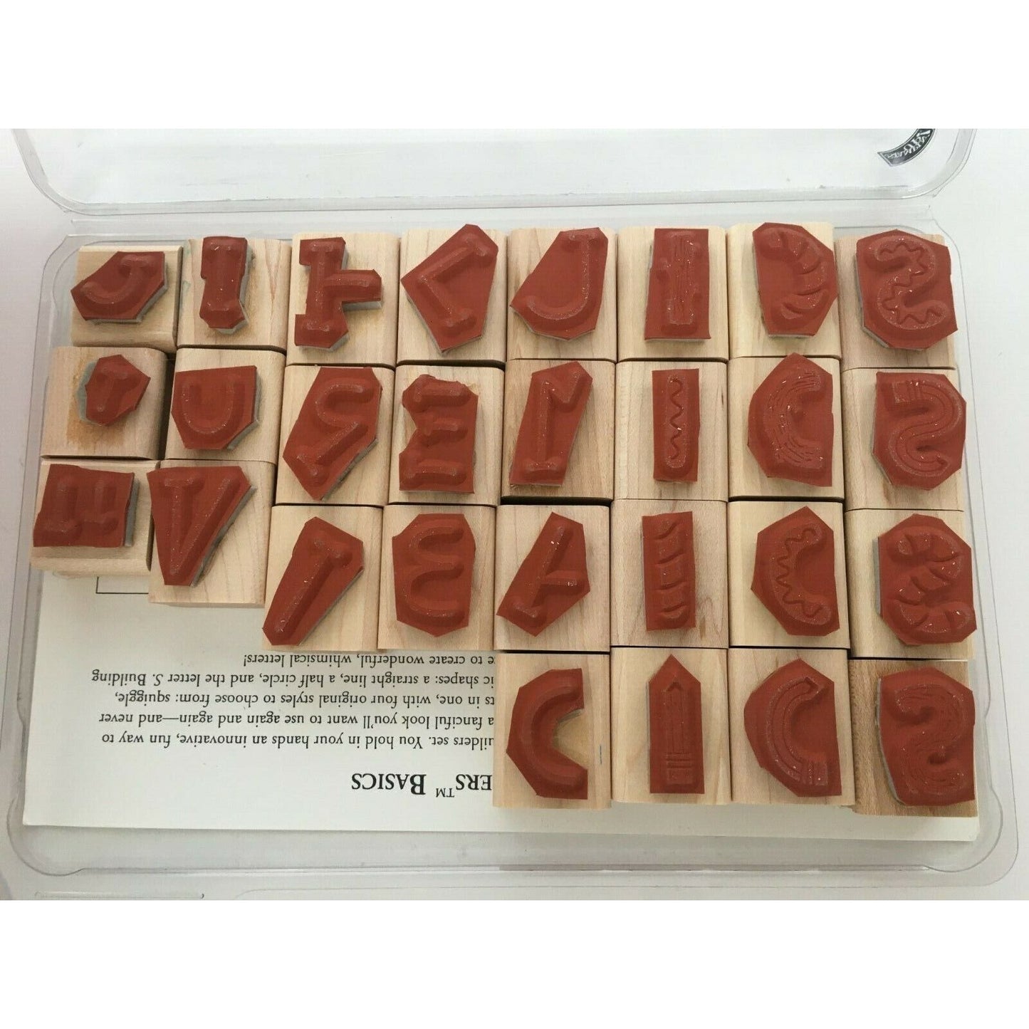 Stampin Up Alphabuilders & Accessories Stamp Sets Letters Creates 8 Alphabets