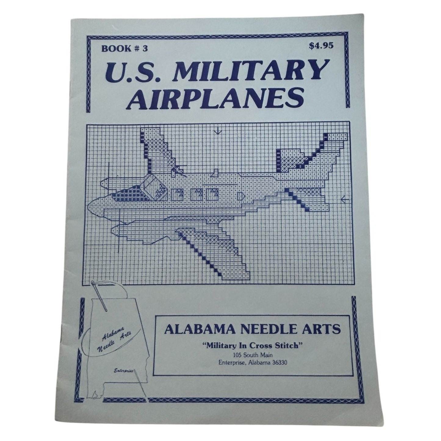 Alabama Needle Arts Cross Stitch Patterns U.S. Military Airplanes Air Force USAF