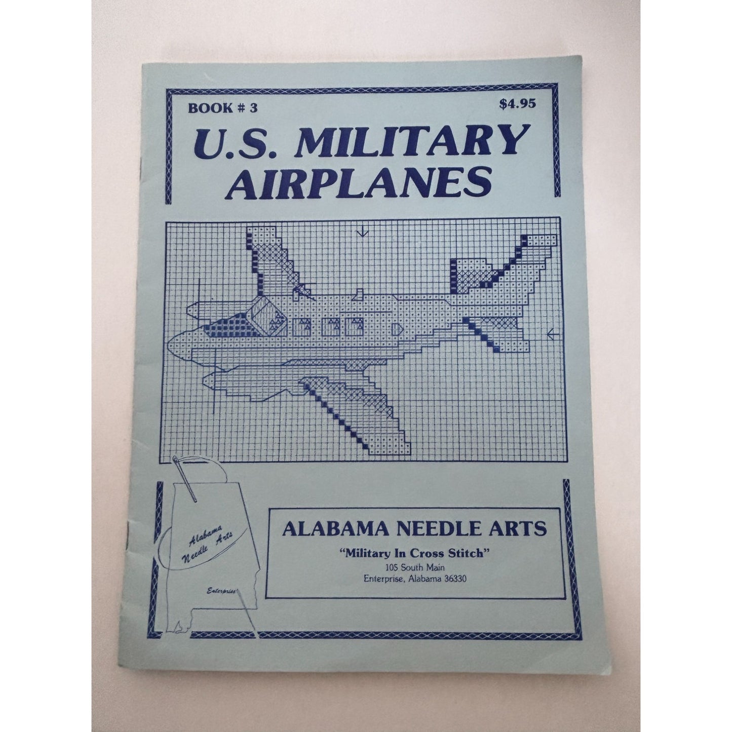 Alabama Needle Arts Cross Stitch Patterns U.S. Military Airplanes Air Force USAF