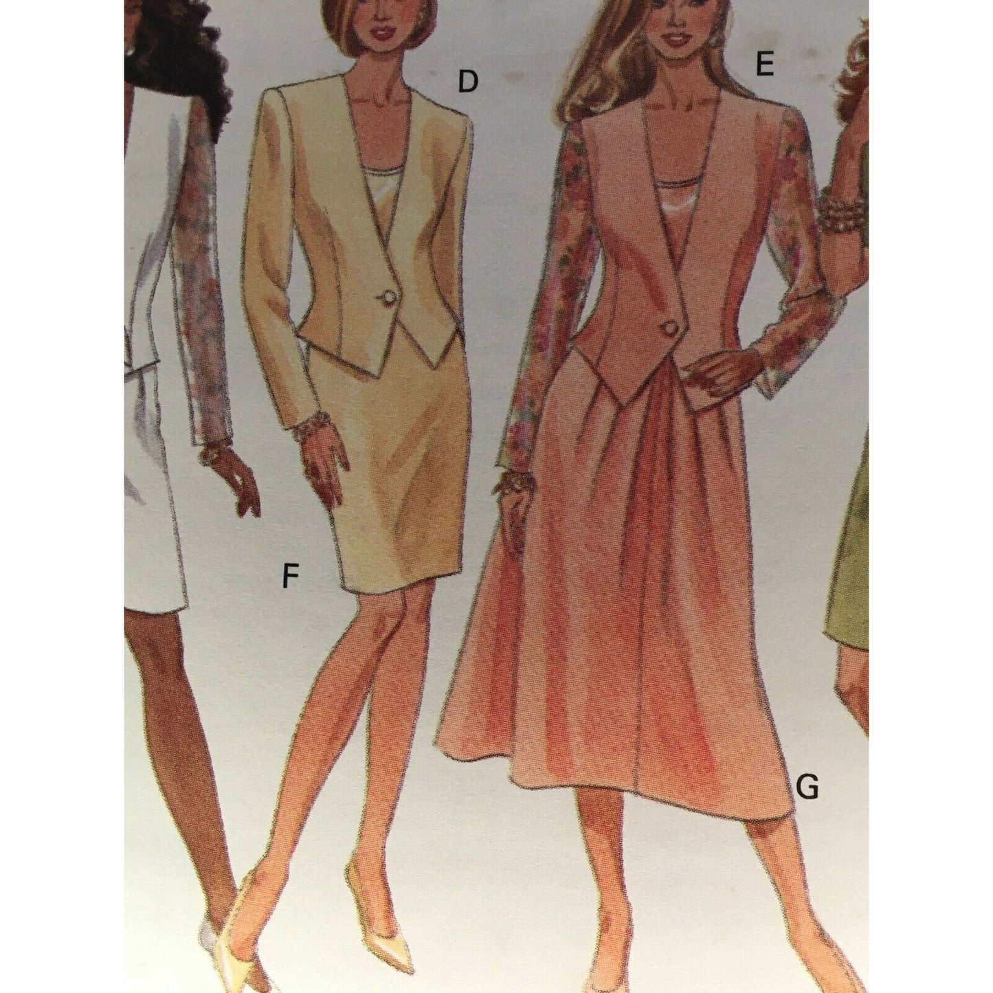 Butterick Sewing Pattern 6162 Career Skirt Suit Jacket Shorts Blazer UC 6 8 10