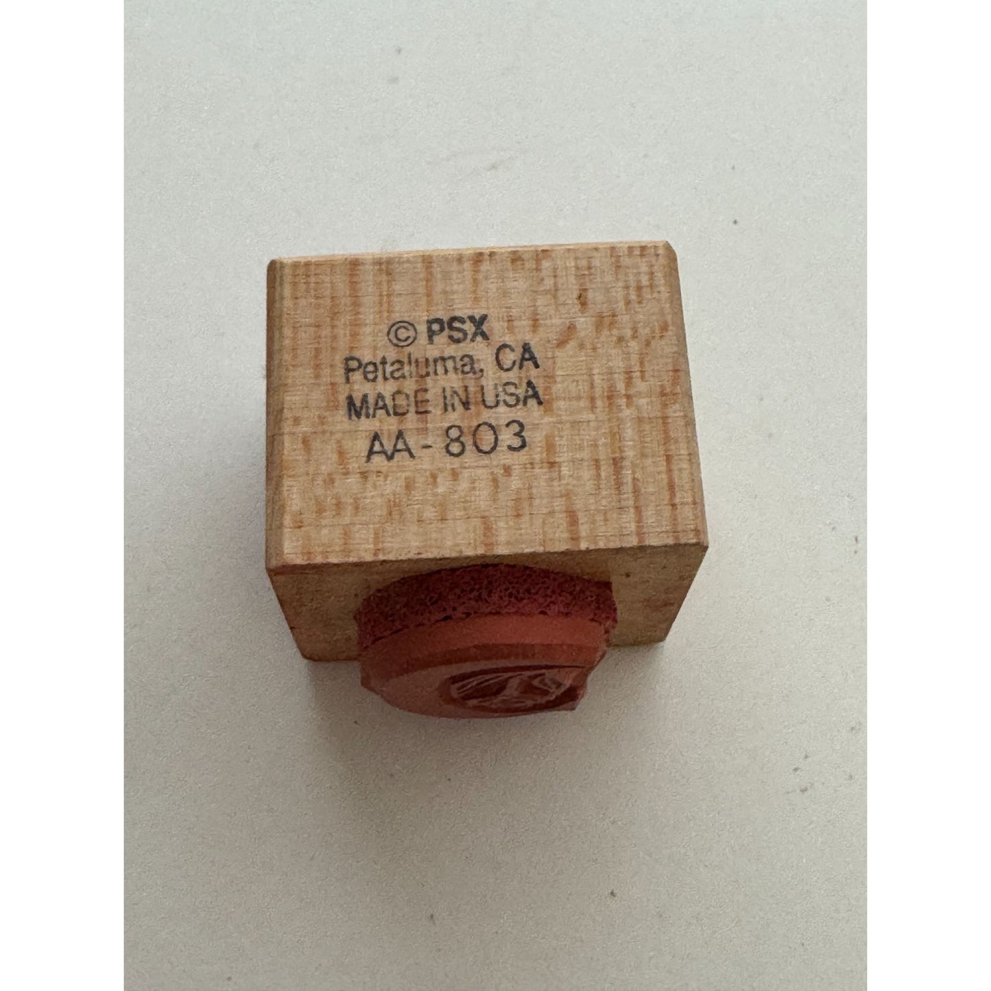 PSX Wooden Rubber Stamp Floral Letter C Card Making Initial Monogram Crafting