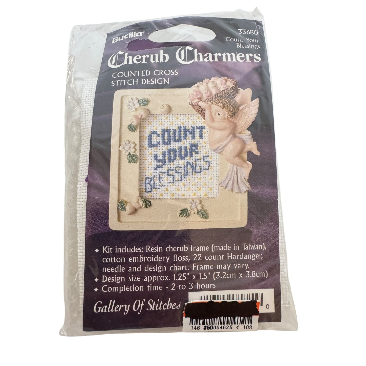 Bucilla Cherub Charmers Counted Cross Stitch Kit Angel Count Your Blessings