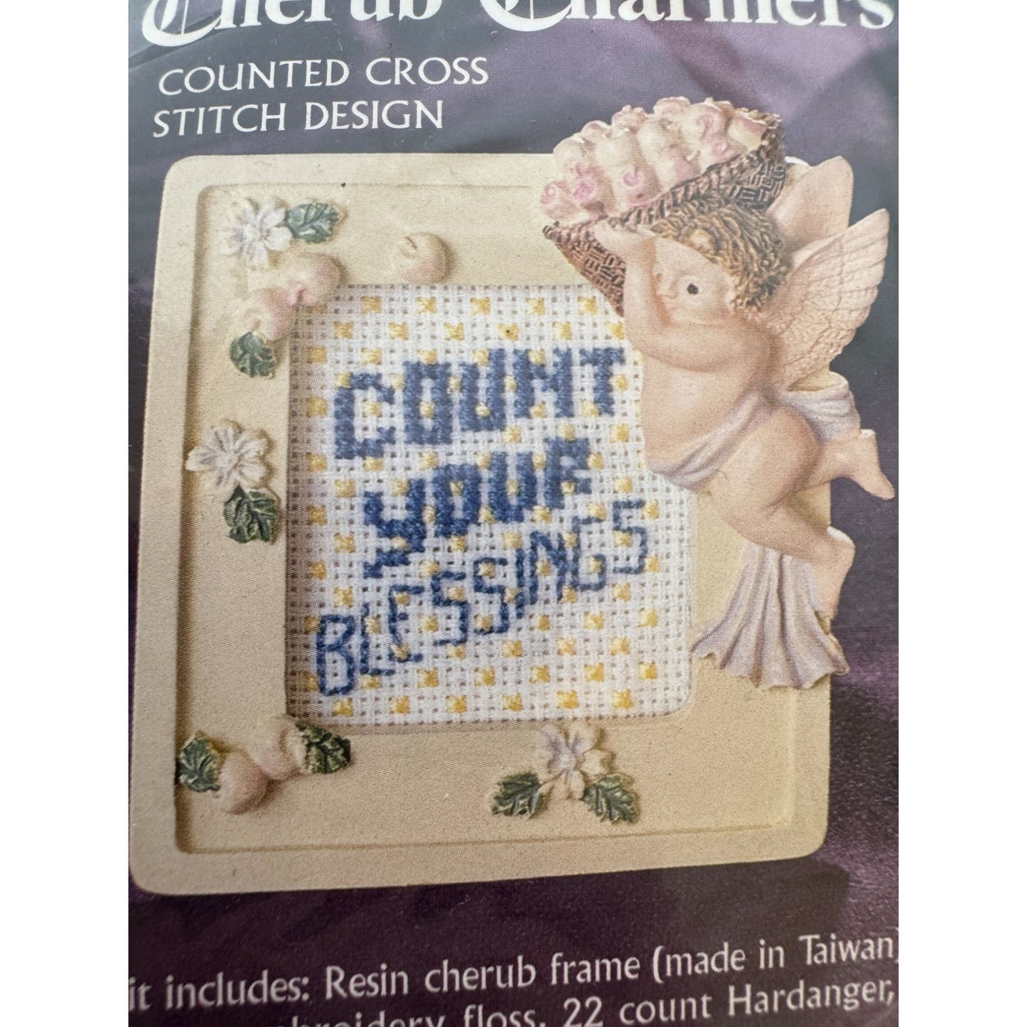 Bucilla Cherub Charmers Counted Cross Stitch Kit Angel Count Your Blessings