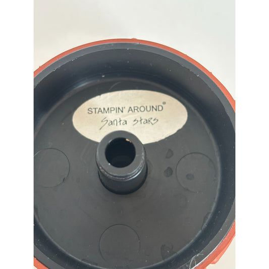 Stampin Around Rubber Stamp Santa Stars Roller Stampin Up Christmas Border 1 in