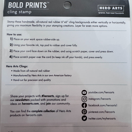 Hero Arts Bold Prints Cling Stamp Bare Branched Tree Background Card Making 6 in