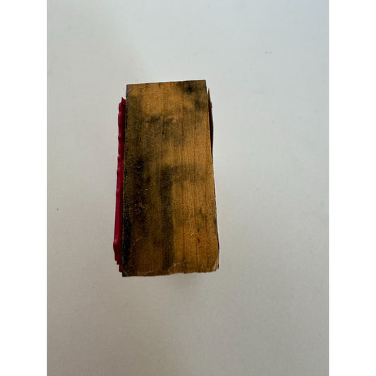 Rubber Stamp Open Book With Candle and Ivy Book Lover Literature Card Making Art