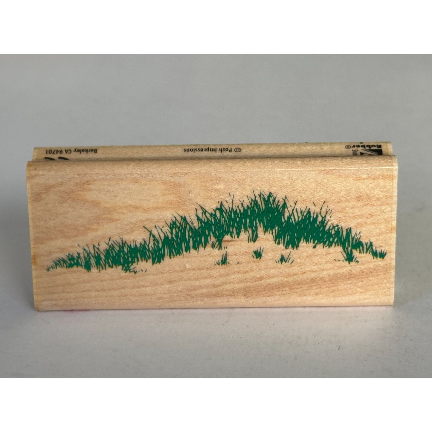 Rubber Stampede Rubber Stamp Hilltop Grass Posh Impressions Landscape Maker Wood