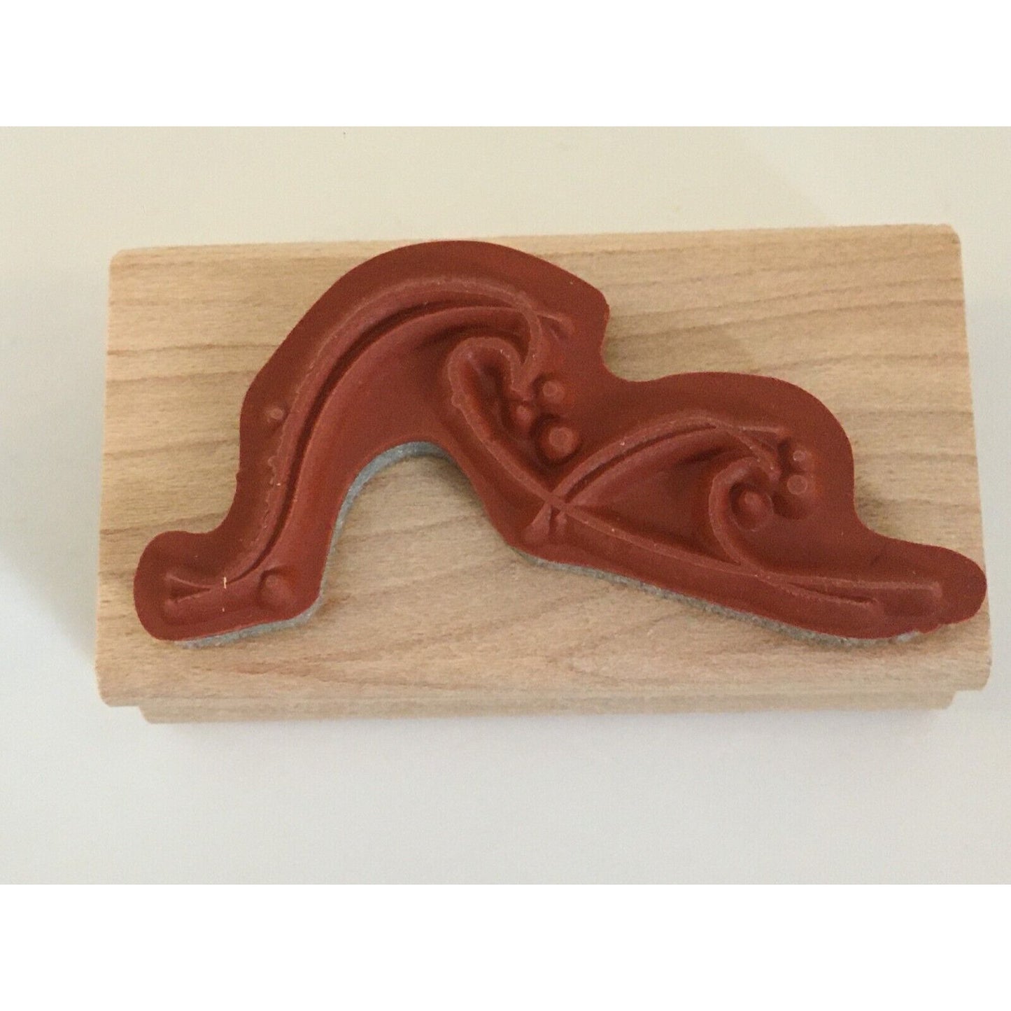 Stampin Up Rubber Stamp Just Surfing Wave Surfboard Ocean Beach Rare Retired