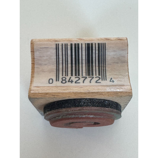 All Night Media Rubber Stamp Swirl Design Shape Confetti Celebrate Wood Mounted