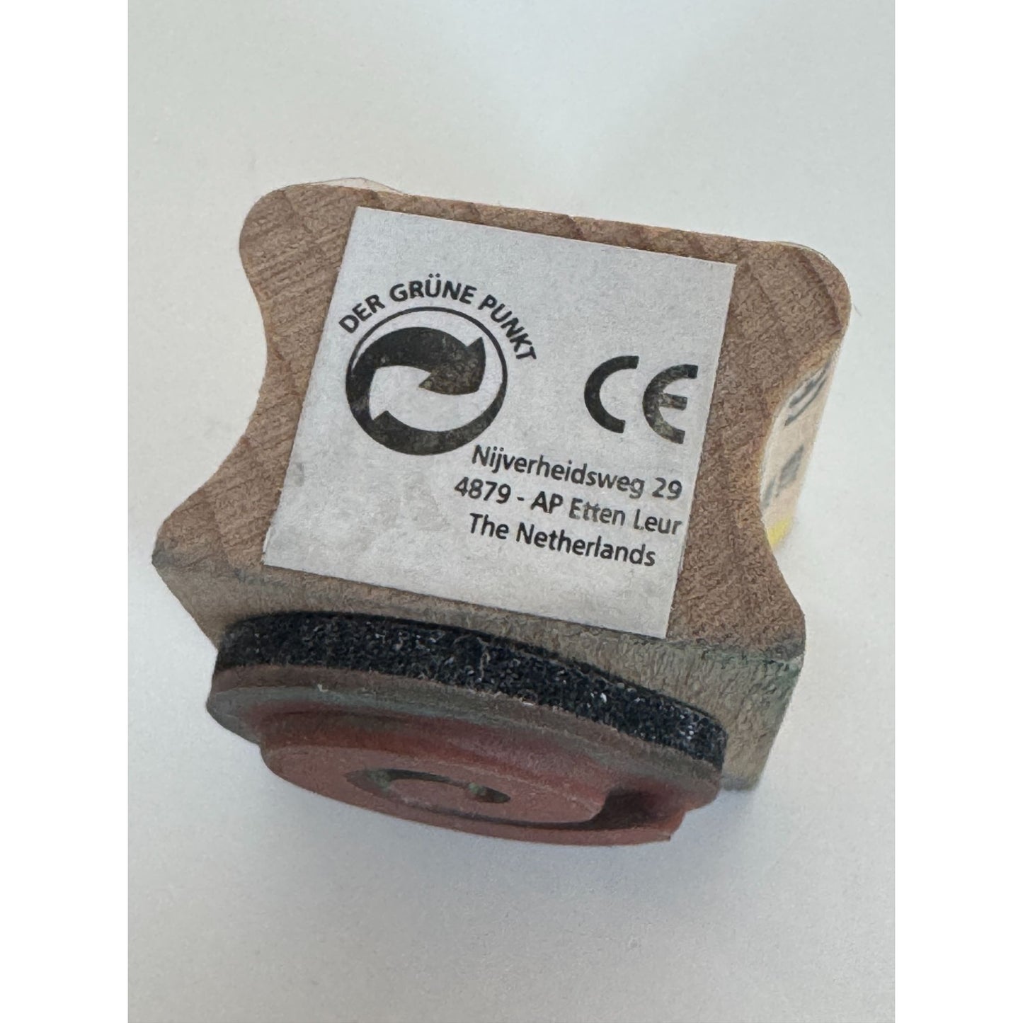 All Night Media Rubber Stamp Swirl Design Shape Confetti Celebrate Wood Mounted