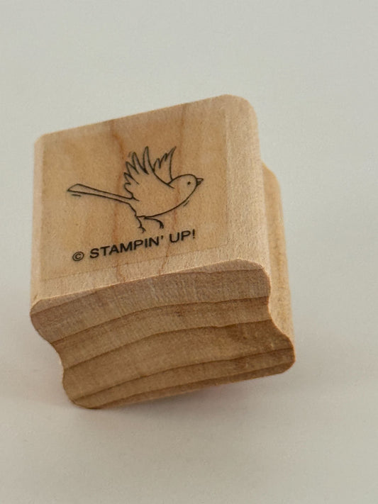 Stampin Up Rubber Stamp Small Bird Woodland Creature Animal Spring Card Making
