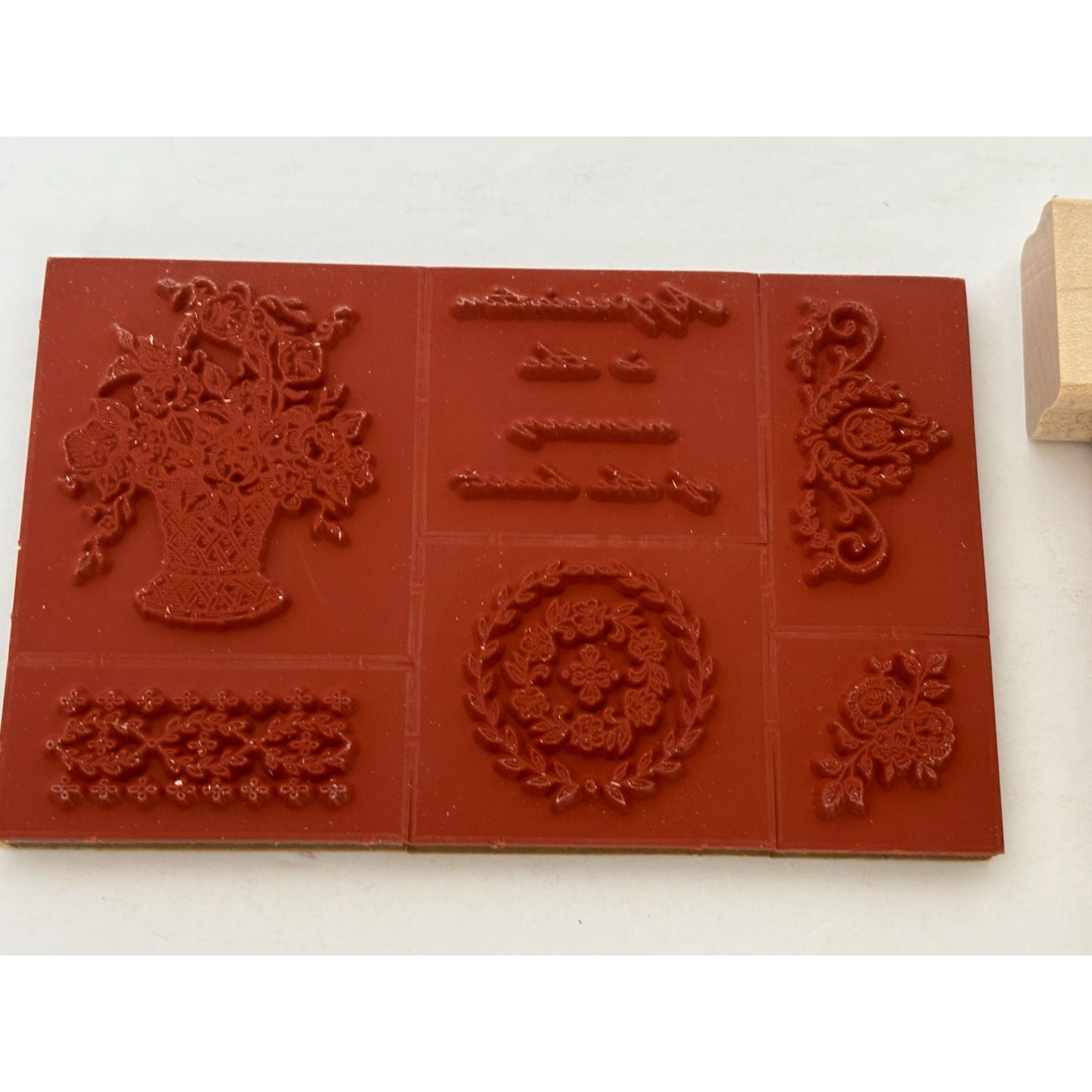 Stampin Up Wood Rubber Stamp Set Appreciation is the Memory of the Heart Flowers