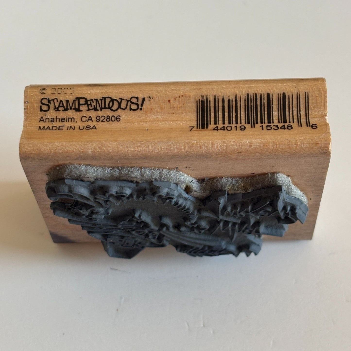 Stampendous Rubber Stamp Fluffles Cat Ate What Turkey Thanksgiving Funny Words
