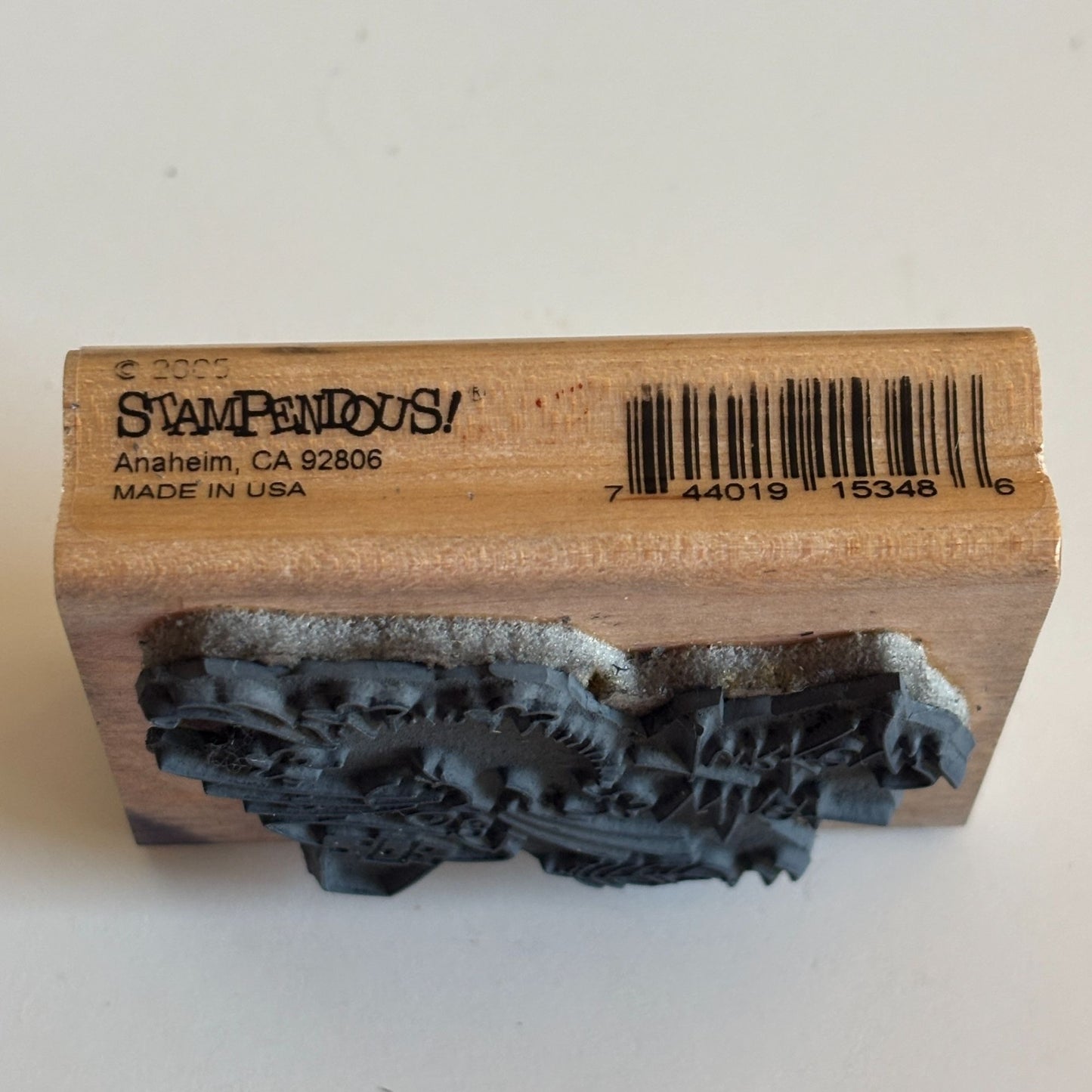 Stampendous Rubber Stamp Fluffles Cat Ate What Turkey Thanksgiving Funny Words