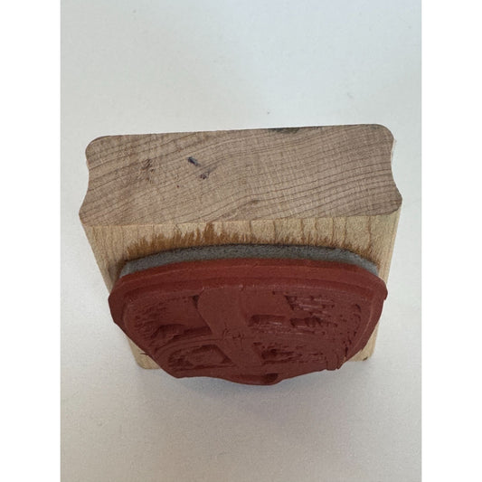 Stampin Up Wooden Rubber Stamp Backpack Travel Bag Fashion Accessory Card Making