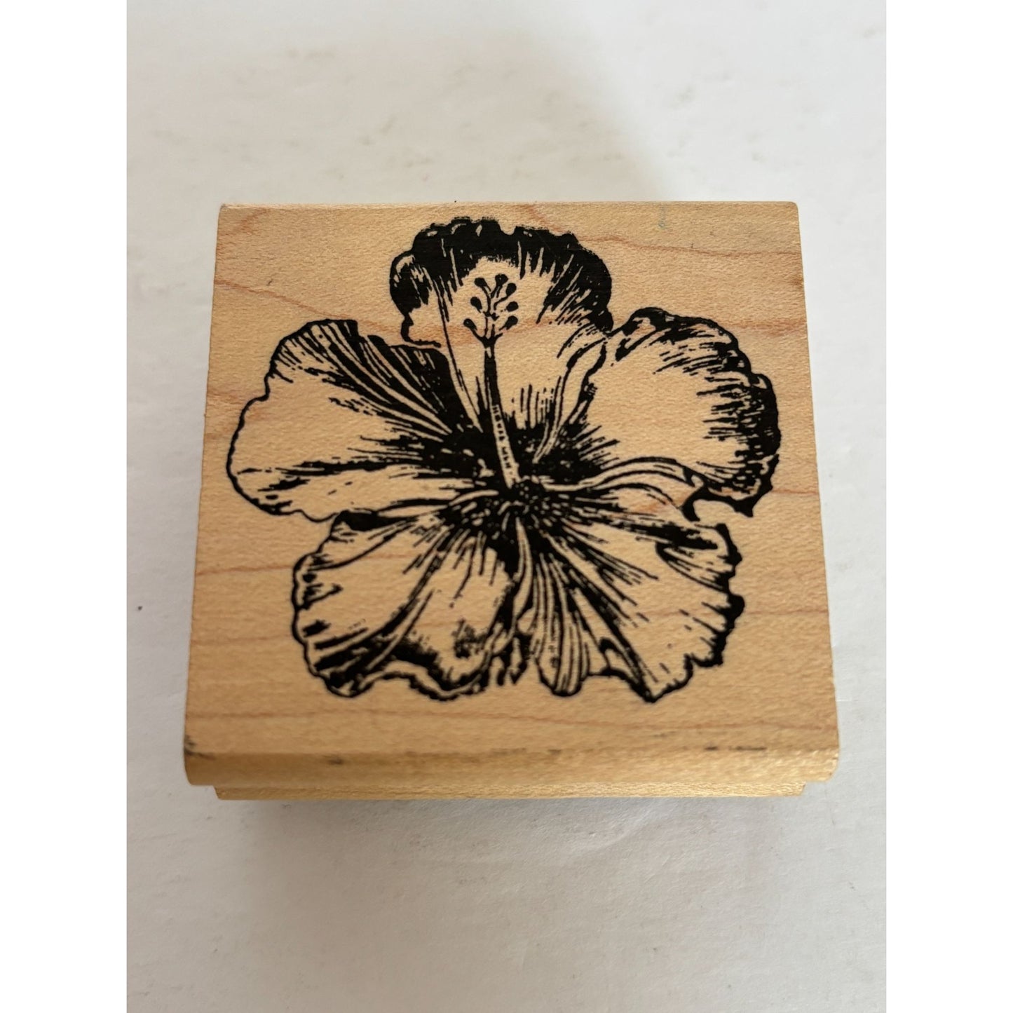 Hibiscus Hawaiian Rubber Stamp Flowers Tropical Card Making Vacation Floral