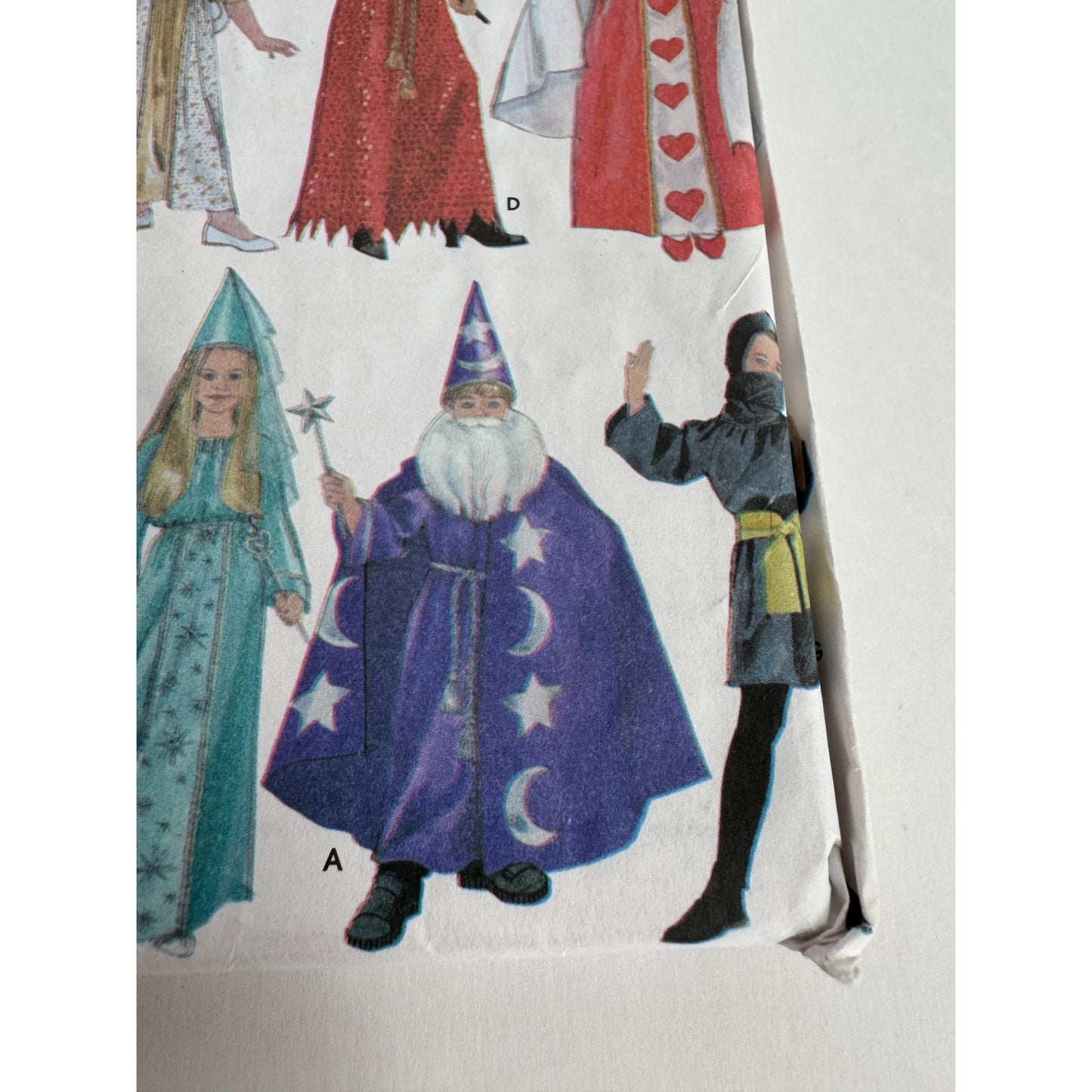 Simplicity Sewing Pattern 4461 Halloween Costumes Pirate Wizard Ninja Princess