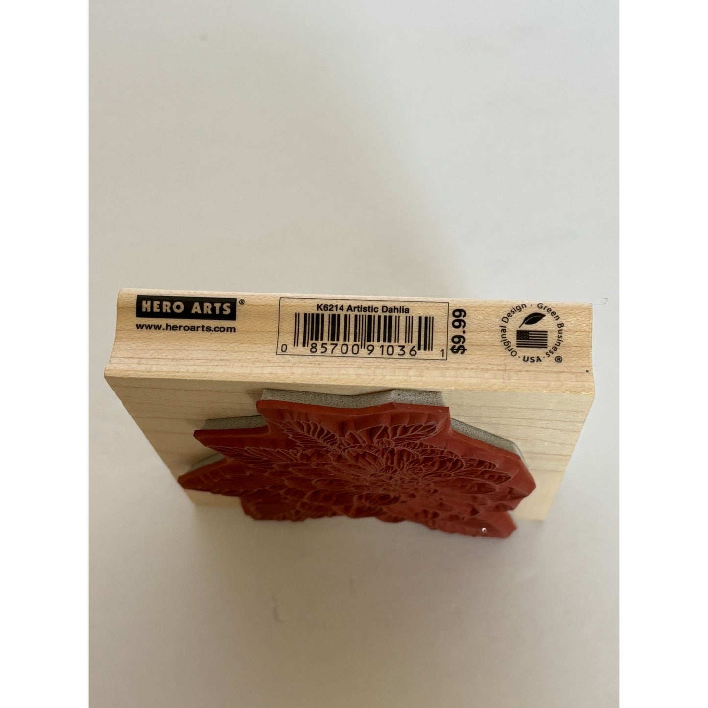 Hero Arts Wood Rubber Stamp Artistic Dahlia Flower Spring Friendship Card Making