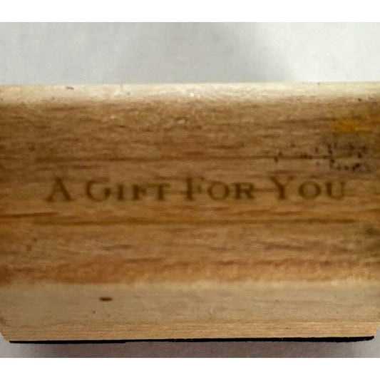 Anna Griffin Rubber Stamp A Gift for You Christmas Gift Tags Card Making Words