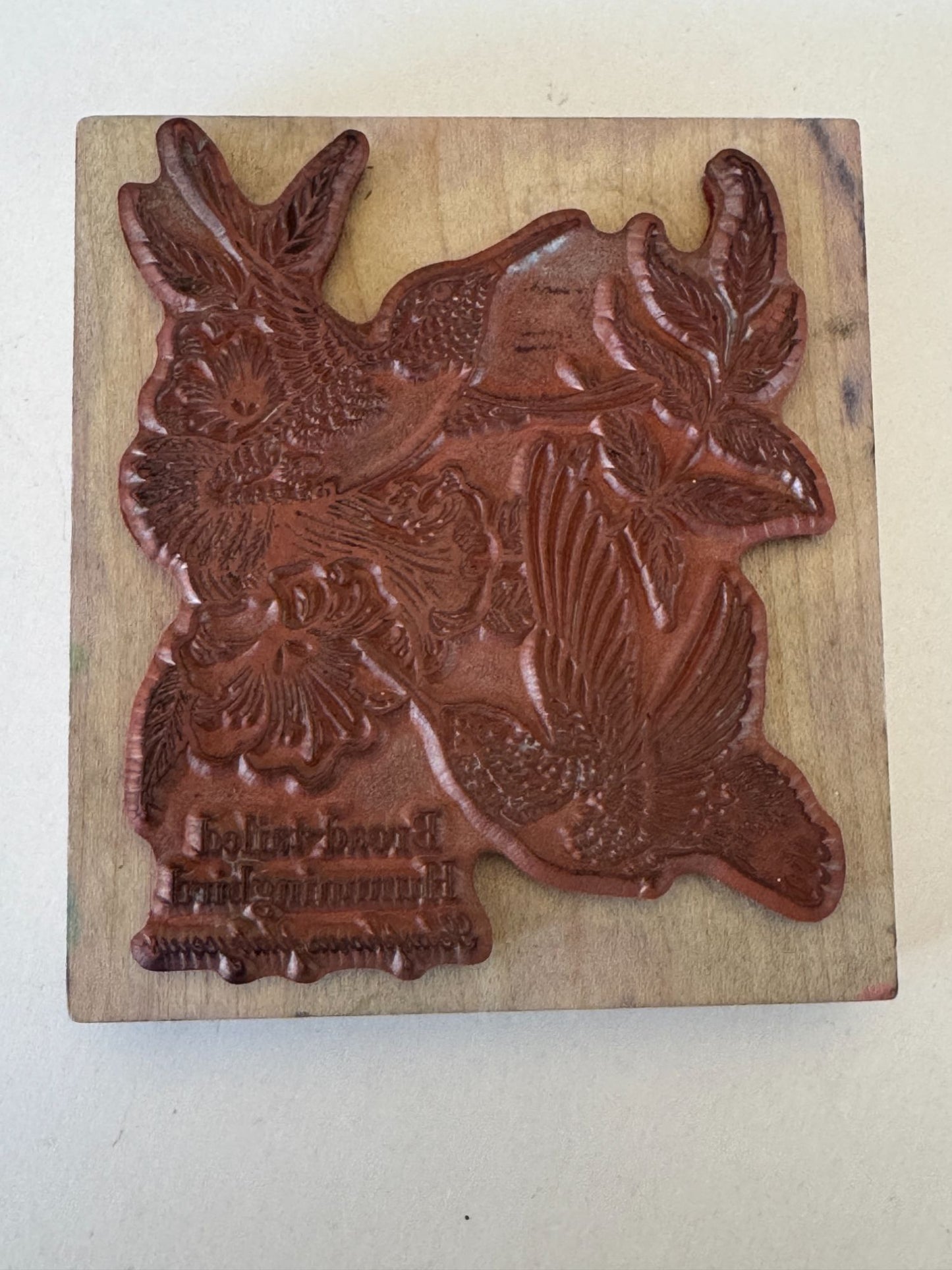 PSX Rubber Stamp Hummingbird Botanical Bird Broad-Tailed Spring Card Making Art