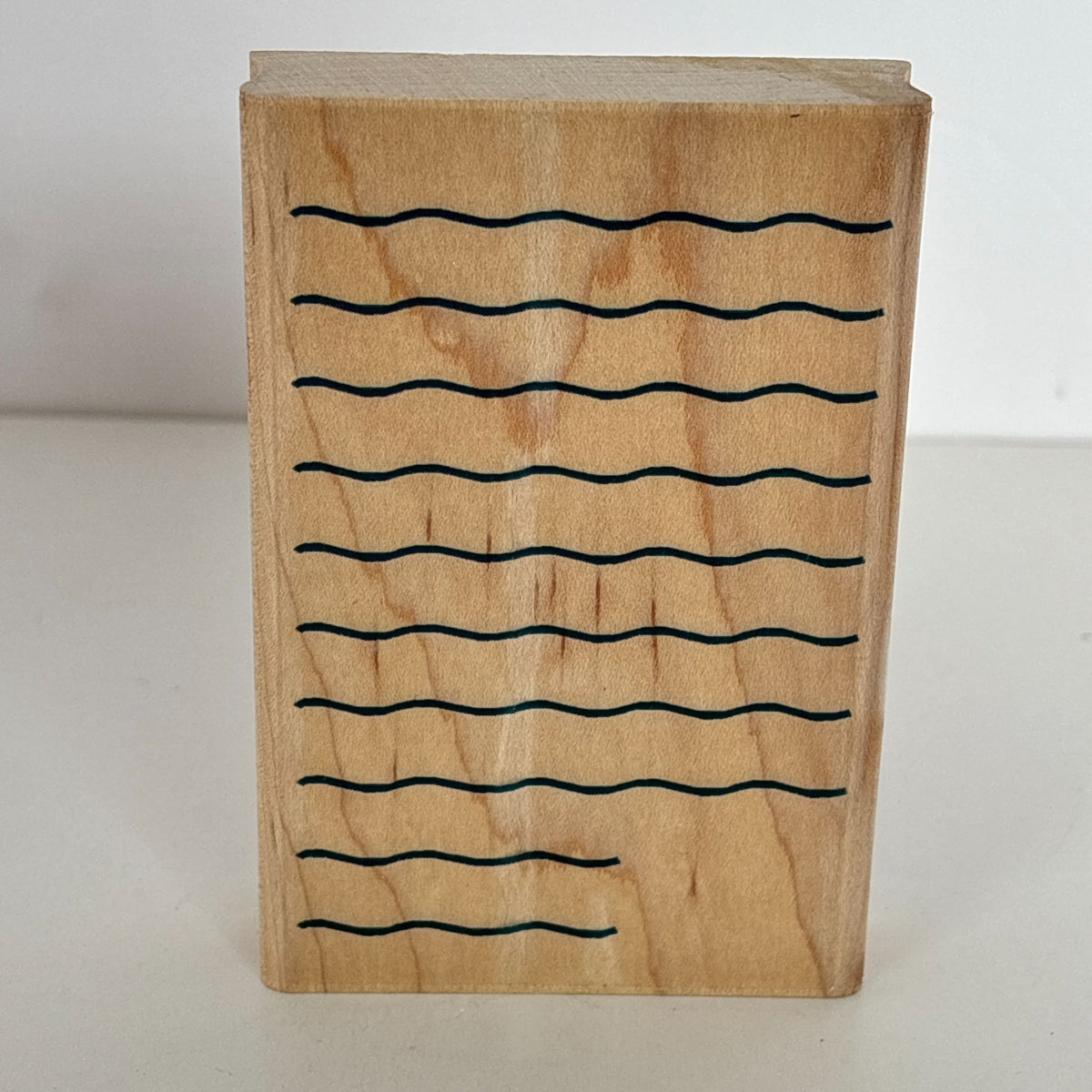 Inkadinkado Rubber Stamp Journaling Lines Wavy Writing Planner Journal Scrapbooking Cardmaking