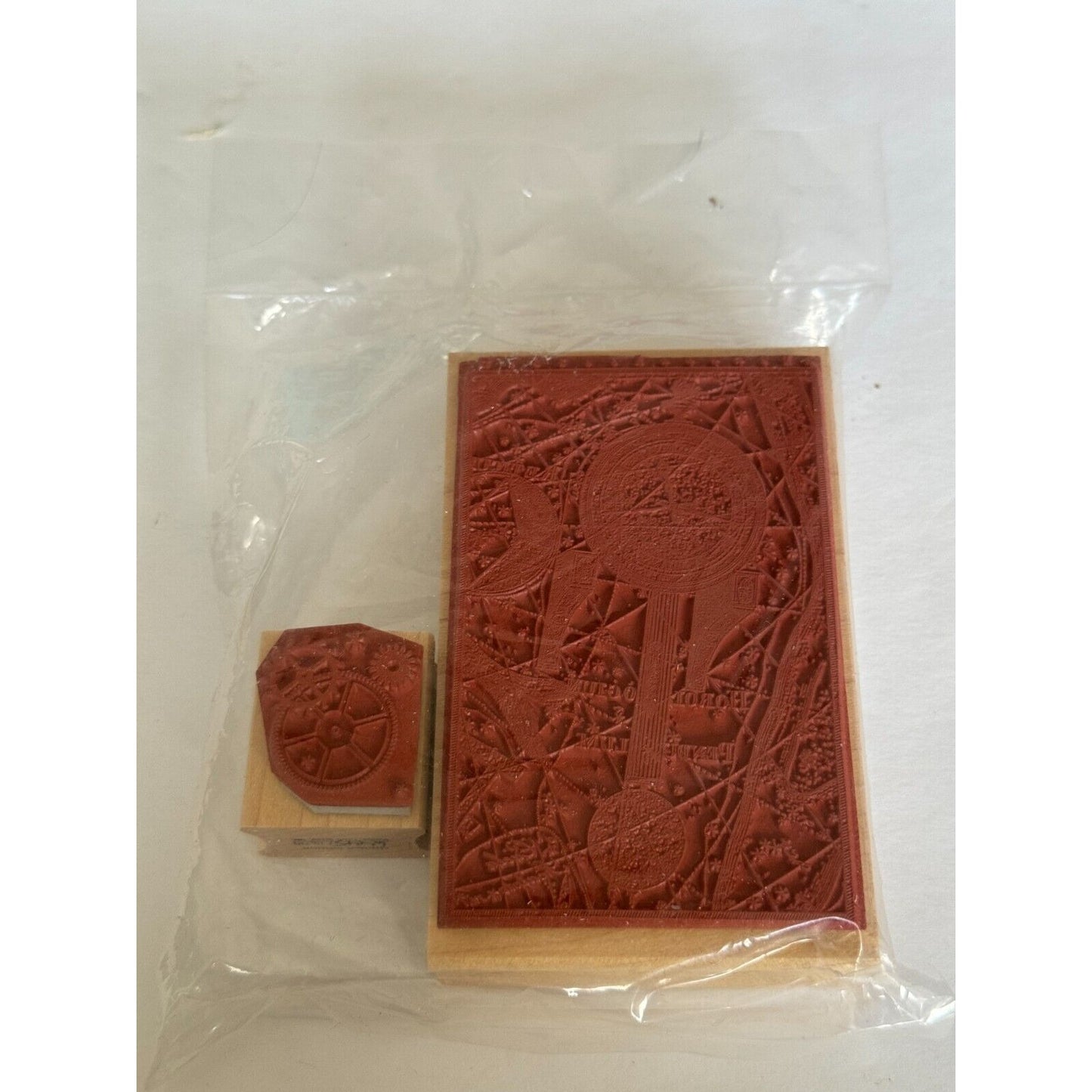 Club Scrap Rubber Stamp Limited Edition Horologiun Pendulum Steampunk Wheels